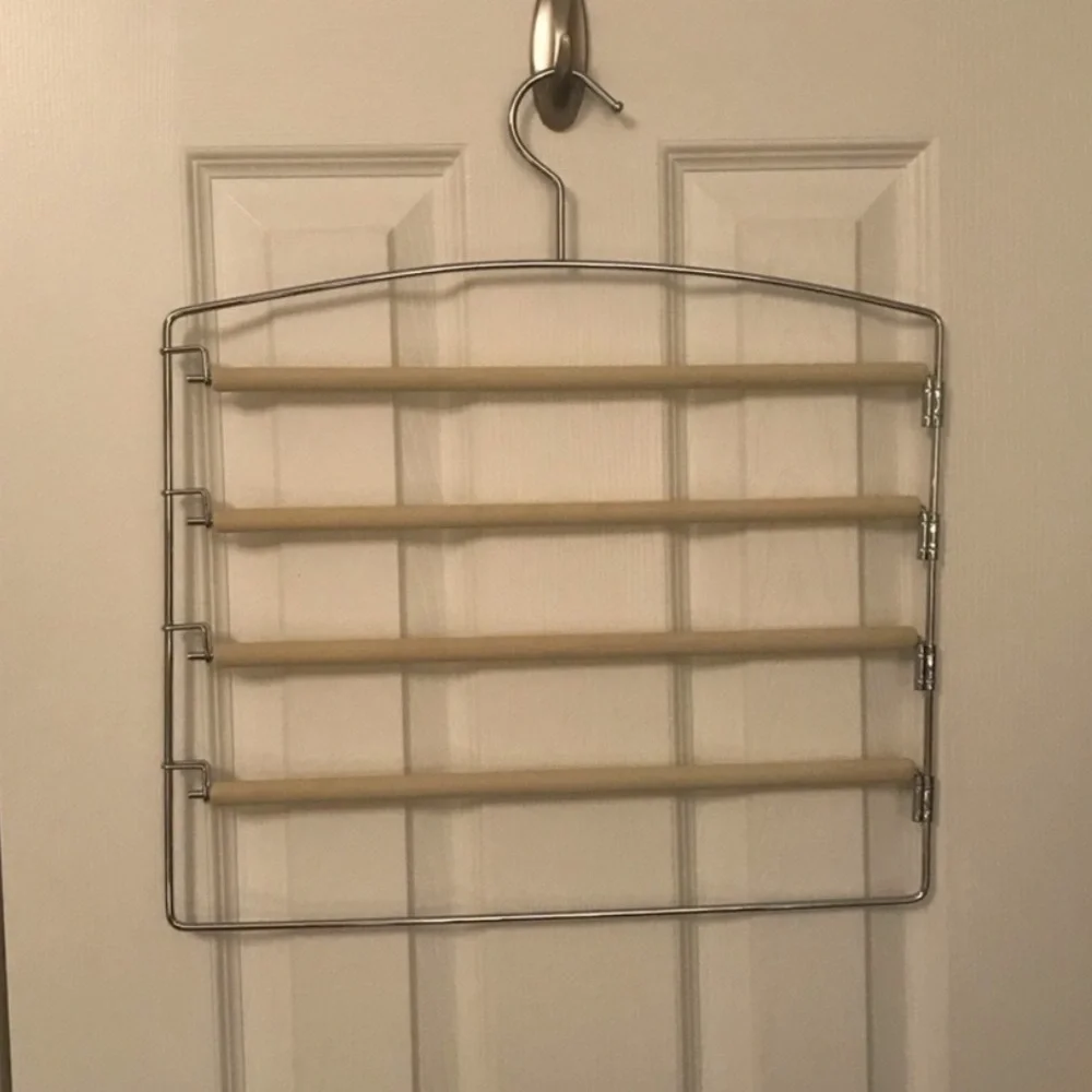 👖 hanger - 5 bars holds 5 pants! Closet space saver!